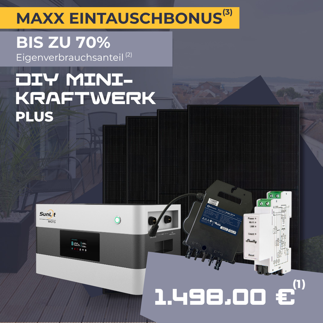 Balkonkraftwerk Plus MAXX SOLAR Balkonkraftwerk Plus MAXX SOLAR