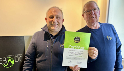 MAXX SOLAR ist E3/DC-Premium-Partner 2025