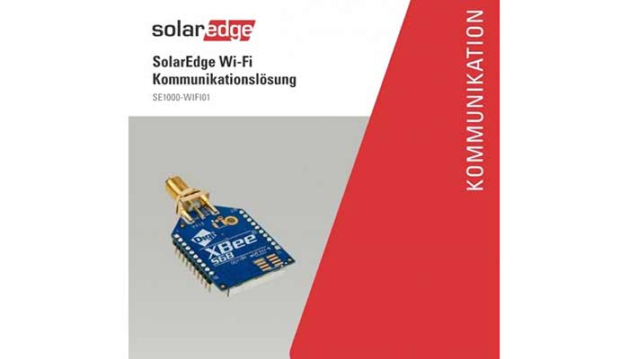 WLAN-Kommunikationslösung - drahtlose Kommunikation zwischen dem SolarEdge Wechselrichter und einem WLAN-Router